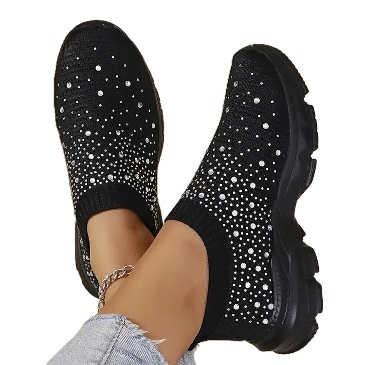 Ženske slip-on casual tenisice, PU gornji dio, PU đon, okrugli prst, niski pet 1–3 cm