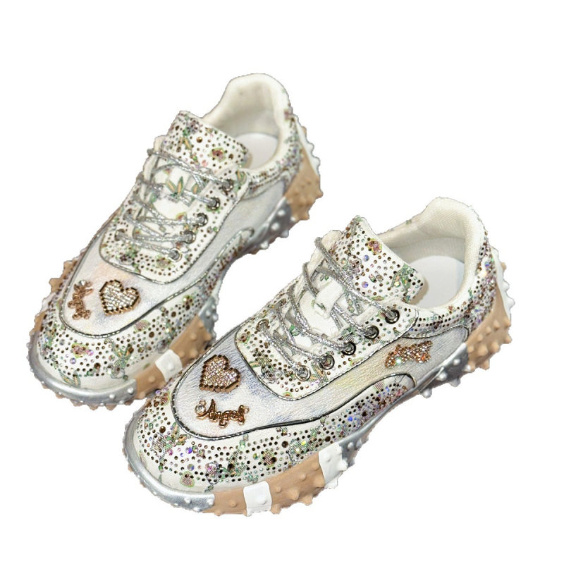 Ženske casual tenisice PU+ mreža gornji dio, okrugli vrh, klin 3–5 cm, vezanje, protuklizna đon