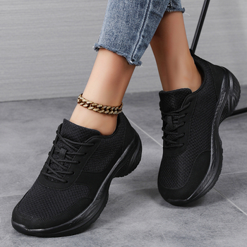 Ženske casual cipele: okrugla špička, mrežasti gornji dio, sintetička koža, srednja visina pete 3–5 cm (okrugla špička; mrežasti gornji dio; sintetička koža; srednja visina pete 3–5 cm)