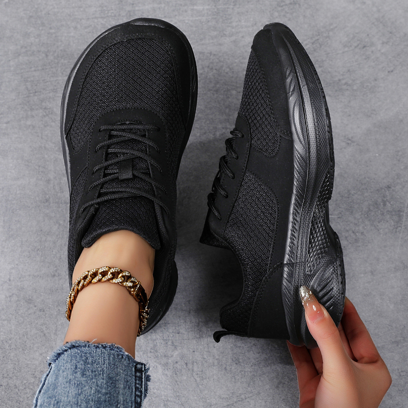 Ženske casual cipele: okrugla špička, mrežasti gornji dio, sintetička koža, srednja visina pete 3–5 cm (okrugla špička; mrežasti gornji dio; sintetička koža; srednja visina pete 3–5 cm)