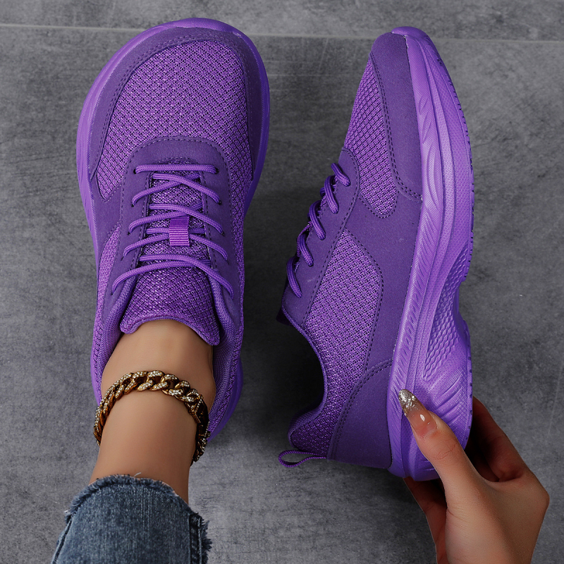 Ženske casual cipele: okrugla špička, mrežasti gornji dio, sintetička koža, srednja visina pete 3–5 cm (okrugla špička; mrežasti gornji dio; sintetička koža; srednja visina pete 3–5 cm)