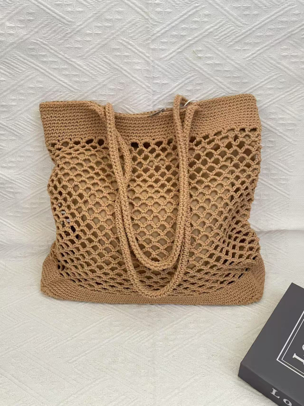 Torba za ruke, gradski minimalistički stil, pamuk, vodoravni pravokutni oblik, zatvaranje zipom, unutarnje pretince sa zipom