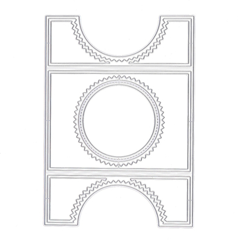 Matrica za izrezivanje za pozadinski okvir, od ugljičnog čelika, ručno izrađena DIY s graviranjem (Geometrija; Kućni dekor)