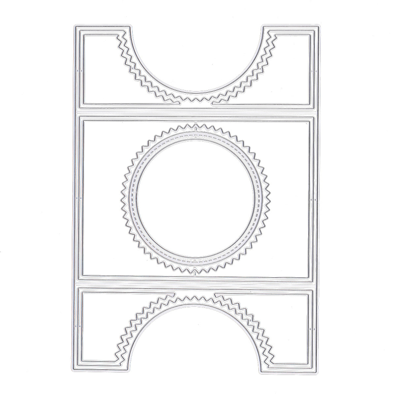 Matrica za izrezivanje za pozadinski okvir, od ugljičnog čelika, ručno izrađena DIY s graviranjem (Geometrija; Kućni dekor)