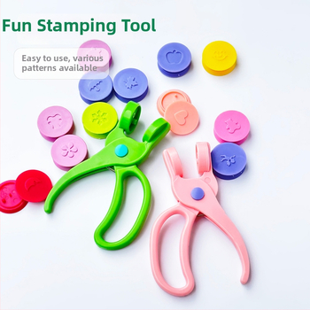 Sada embosovacích pečiatok pre deti - DIY remeslá pre materskú školu a denník - ABS materiál