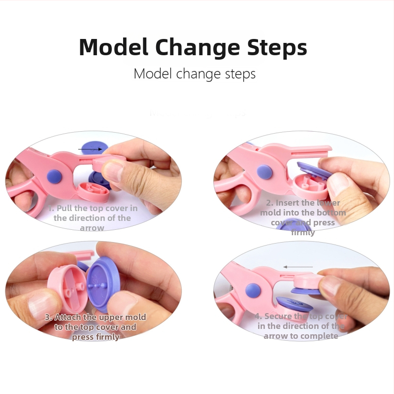 Vaikams skirtas embossing ženklų rinkinys - DIY rankdarbiai darželiui ir dienoraščiui - ABS medžiaga