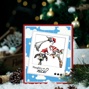 Ștampilă transparentă pentru embosare, cu motiv animal în pălărie, din oțel carbon și silicon, pentru decorarea caietelor