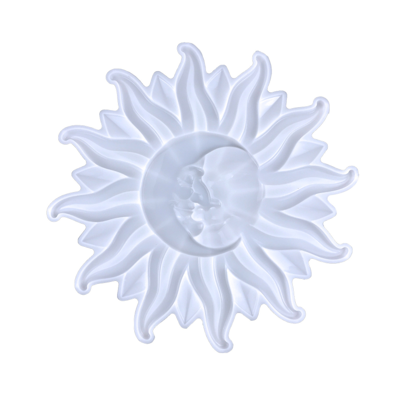 Silikonska forma za DIY smolu – privjesak Sunca i Mjeseca, nepravilan oblik, zidni ukras