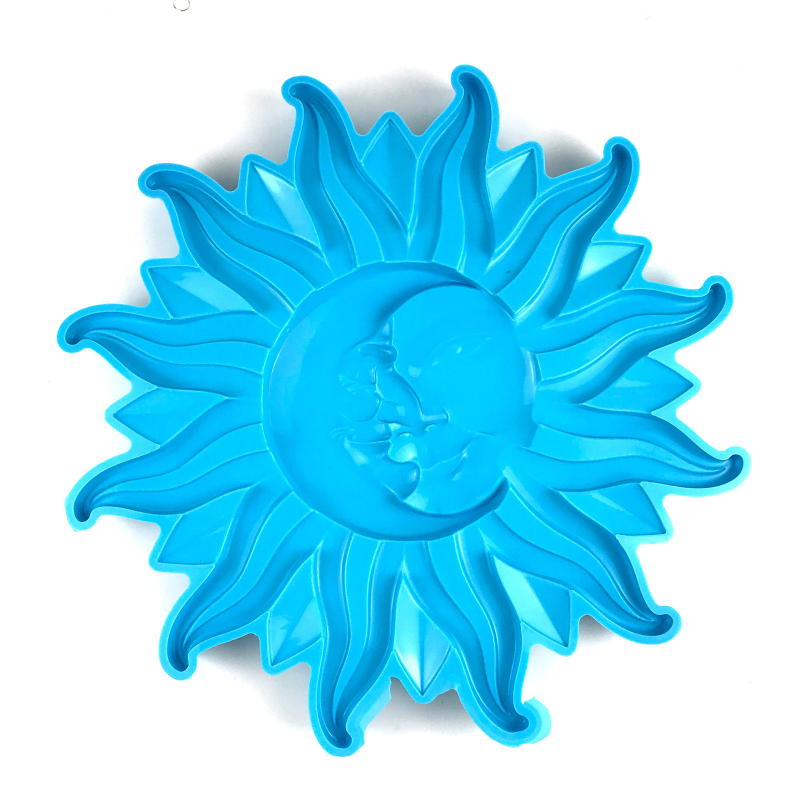 Silikonska forma za DIY smolu – privjesak Sunca i Mjeseca, nepravilan oblik, zidni ukras