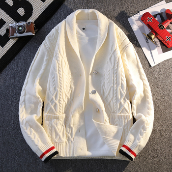 Korejskog stila ležerno krojena pletena košulja s V izrezom, akrilni materijal, jesen 2025