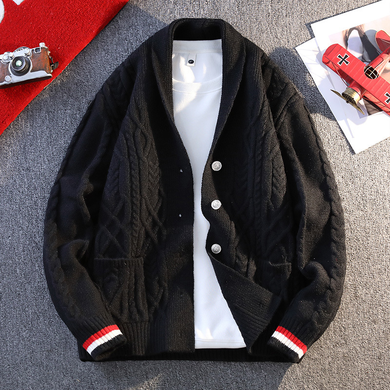 Korejskog stila ležerno krojena pletena košulja s V izrezom, akrilni materijal, jesen 2025