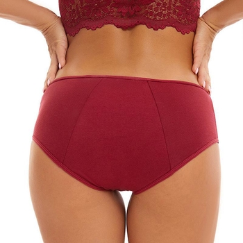 Bezšivni ženski donji veš za menstrualno razdoblje, 10 komada, visok struk, pamuk