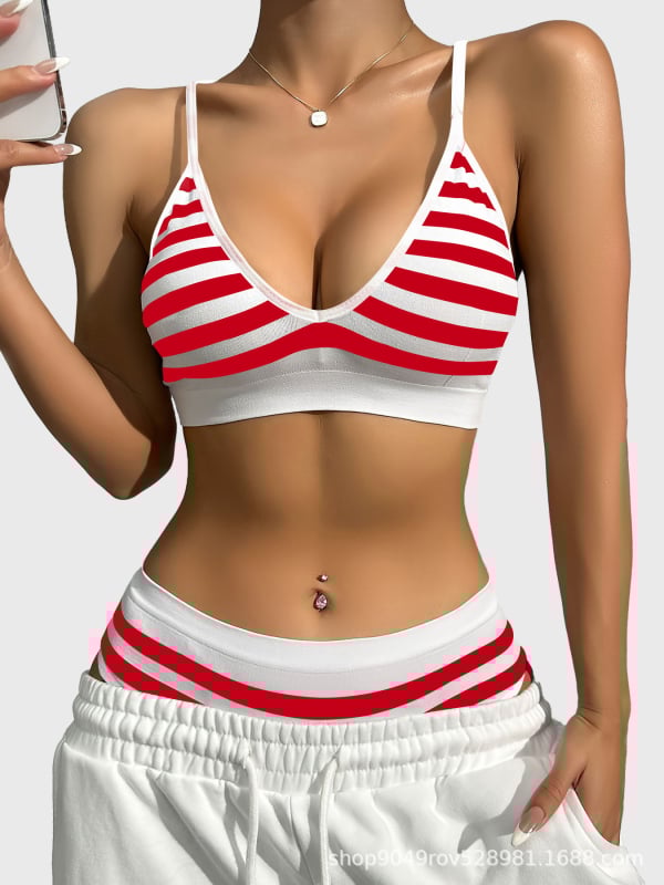 Безжичен сутиен с повдигащ ефект, триъгълни чашки, найлонова материя (80-90% найлон), без подплата