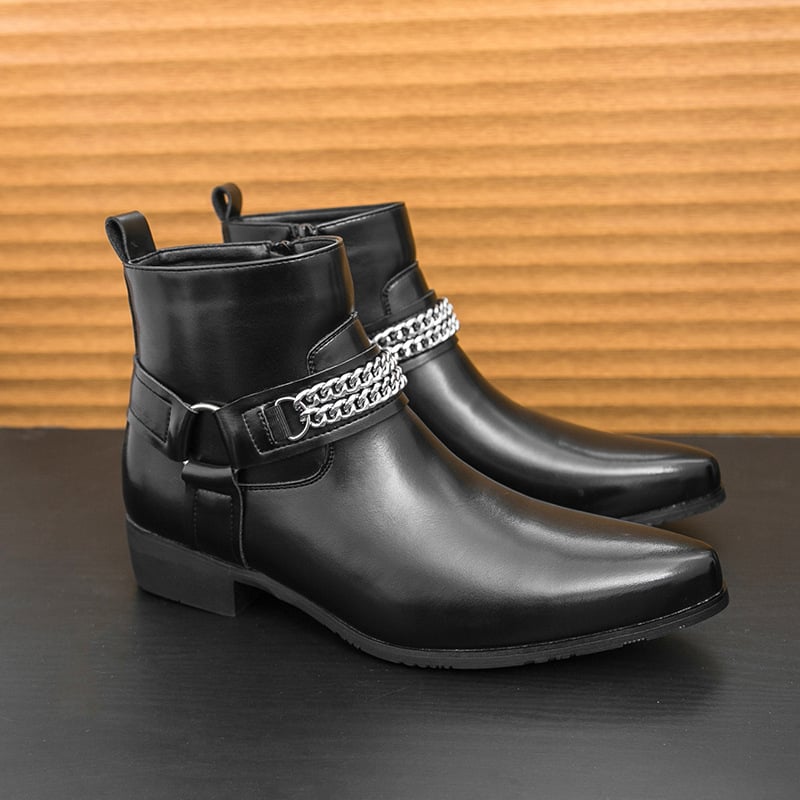 Pánske Chelsea topánky s okrúhlym nosom, vrchnok z veluru, gumová podrážka, nízka výška šachty, nízka päta