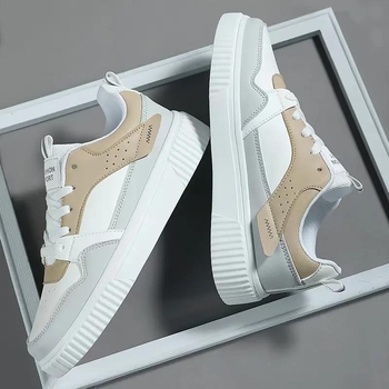 Muške skate tenisice s Microfiber gornjim dijelom, niski profil, peta 3–5 cm, vezanje šnalama, spojena podloga