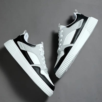 Muške skate tenisice s Microfiber gornjim dijelom, niski profil, peta 3–5 cm, vezanje šnalama, spojena podloga