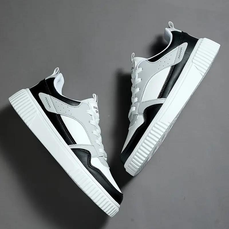 Muške skate tenisice s Microfiber gornjim dijelom, niski profil, peta 3–5 cm, vezanje šnalama, spojena podloga