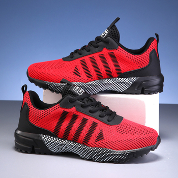 Unisex sportske tenisice za outdoor trčanje s mrežastim gornjim dijelom, prozračne, lagane, EVA đon, protuklizne, niski kroj, vezanje sprijeda