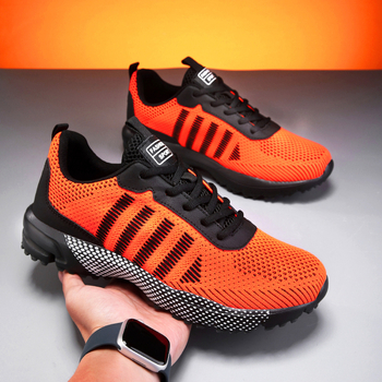 Unisex sportske tenisice za outdoor trčanje s mrežastim gornjim dijelom, prozračne, lagane, EVA đon, protuklizne, niski kroj, vezanje sprijeda