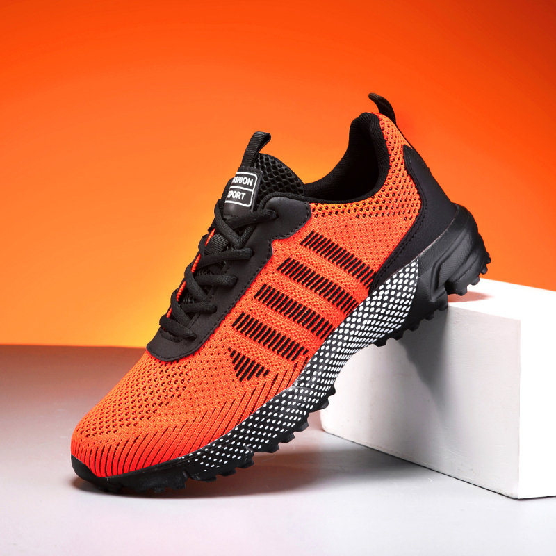 Unisex sportske tenisice za outdoor trčanje s mrežastim gornjim dijelom, prozračne, lagane, EVA đon, protuklizne, niski kroj, vezanje sprijeda