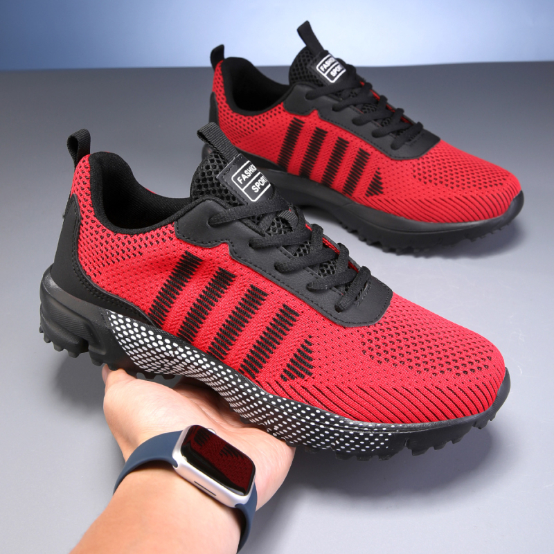 Unisex sportske tenisice za outdoor trčanje s mrežastim gornjim dijelom, prozračne, lagane, EVA đon, protuklizne, niski kroj, vezanje sprijeda