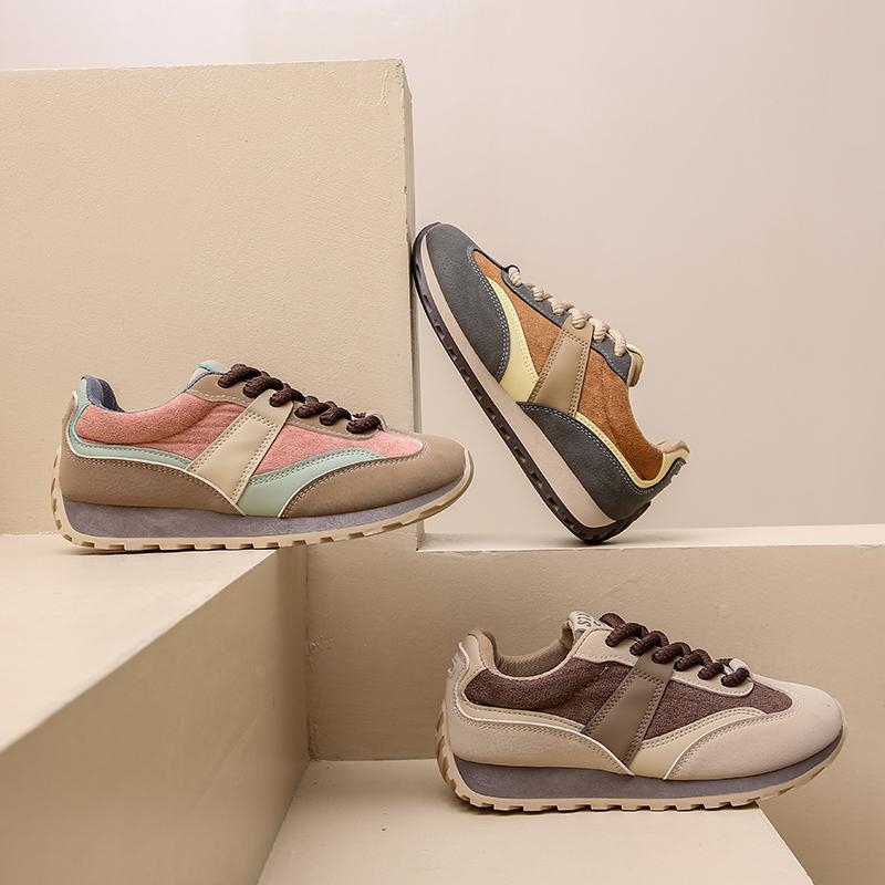 Ženske tenisice visokim gornjim dijelom, protuklizna debela potplat, lagane, prednje vezanje, zaobljeni vrh