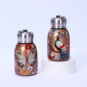 Termos s dvojitou stenou a vakuovou izoláciou, vnútorná 316 nerezová oceľ, vonkajšia 201 nerezová oceľ, 6–12 h izolácia, uzáver so skrutkou