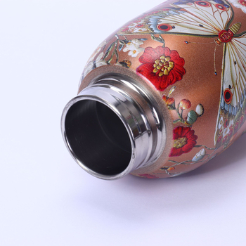 Termos s dvojitou stenou a vakuovou izoláciou, vnútorná 316 nerezová oceľ, vonkajšia 201 nerezová oceľ, 6–12 h izolácia, uzáver so skrutkou