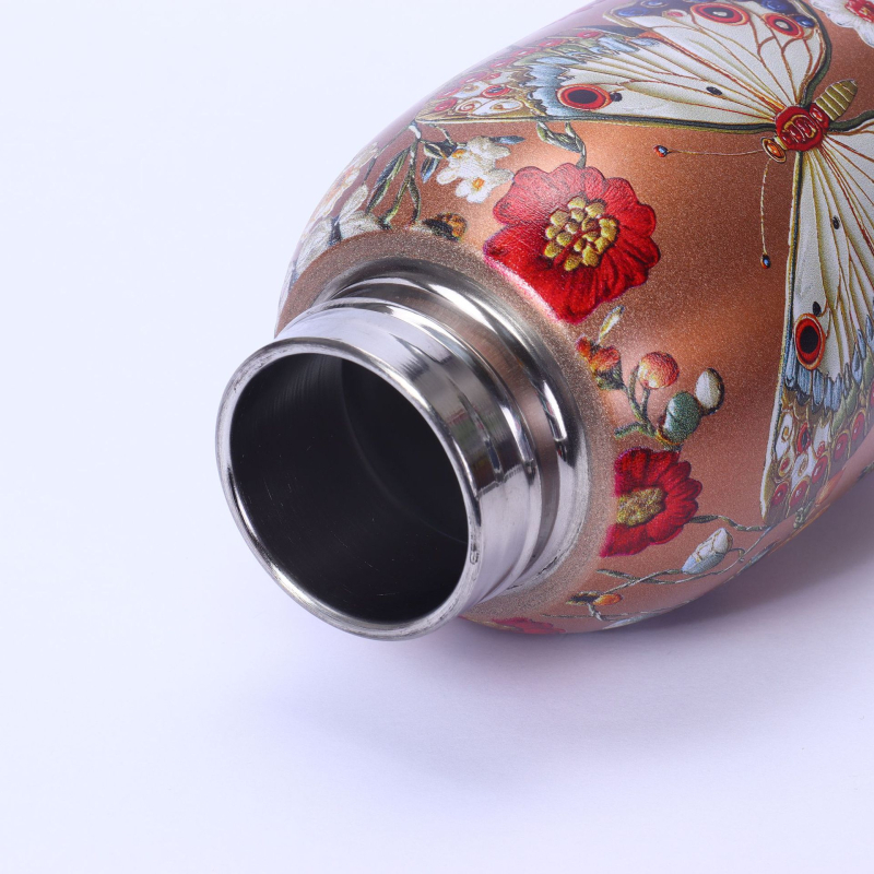 Termos s dvojitou stenou a vakuovou izoláciou, vnútorná 316 nerezová oceľ, vonkajšia 201 nerezová oceľ, 6–12 h izolácia, uzáver so skrutkou