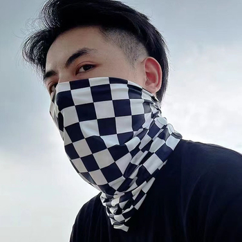 Jazdecká maska na tvár s ochranou krku a UV ochranou, polovičné prekrytie tváre, polyester 61–70%