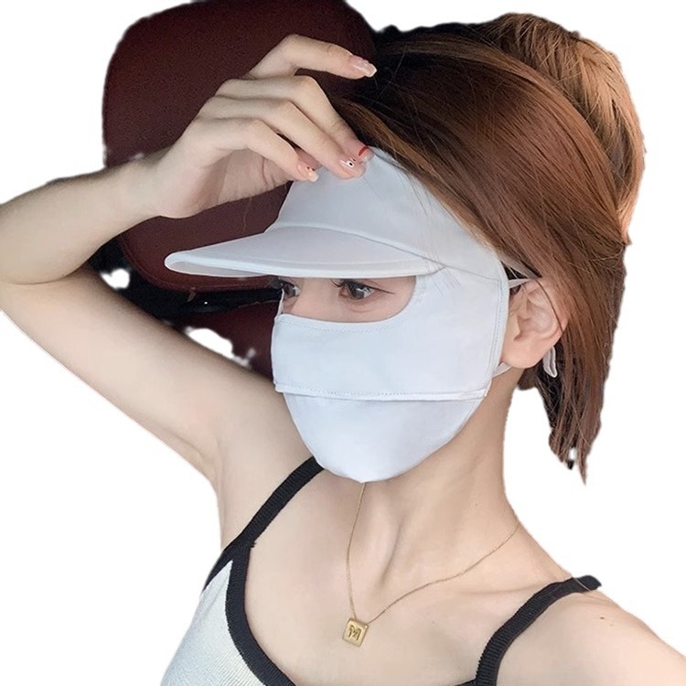 Maska na celé tváre s UPF, dýchateľná Ice Silk látka, polyesterový zmes, na leto pre jazdu na bicykli