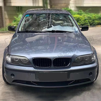 BMW 3. séria E46 mriežka s dvoma priečkami – ABS plast, montáž na nárazník, hmotnosť 520 g, kompatibilné s 02–05 E46