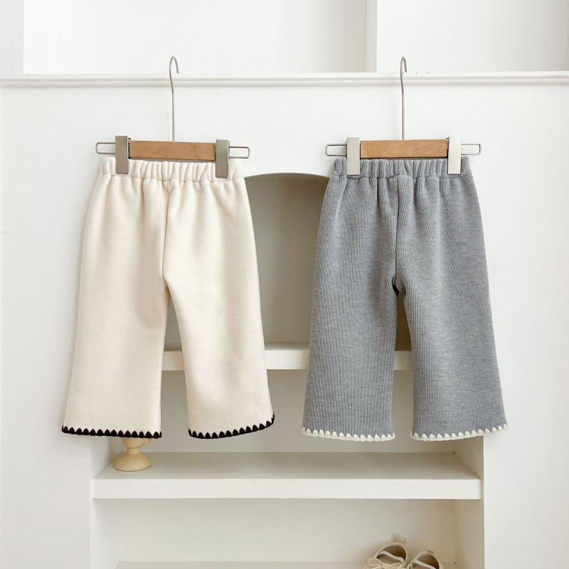 Dievčenské dlhé nohavice v kórejskom štýle, bavlnený corduroy, elastický pás, jednofarebné, 95% bavlna