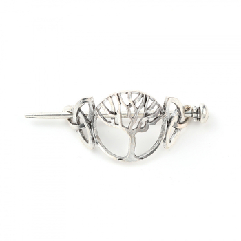 Clamă de păr din aliaj, stil retro, model geometric, electroplacare A0523