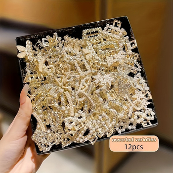 Set sponiek do vlasov so štrasami pre dievčatá – rozličné dizajny