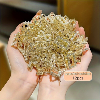 Set sponiek do vlasov so štrasami pre dievčatá – rozličné dizajny