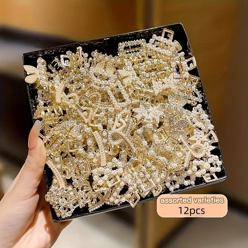 Set sponiek do vlasov so štrasami pre dievčatá – rozličné dizajny