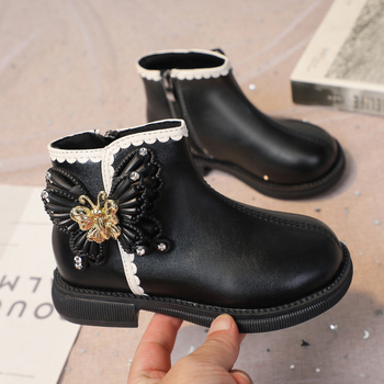 Dječje Mary Jane cipele za djevojčice - Gornji materijal: umjetna koža, Đon: prirodna guma, Bočni zatvarač (zip), Za djevojčice uzrasta 1–3 godine