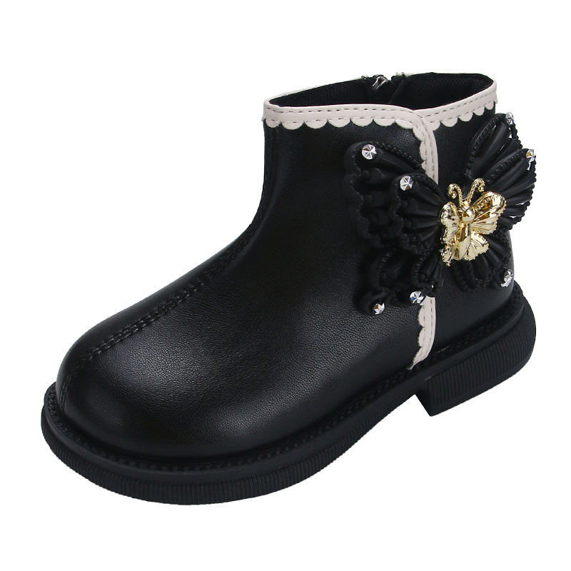 Dječje Mary Jane cipele za djevojčice - Gornji materijal: umjetna koža, Đon: prirodna guma, Bočni zatvarač (zip), Za djevojčice uzrasta 1–3 godine