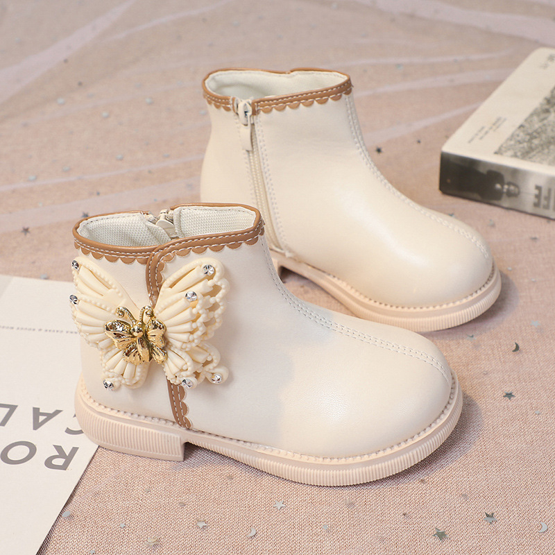 Dječje Mary Jane cipele za djevojčice - Gornji materijal: umjetna koža, Đon: prirodna guma, Bočni zatvarač (zip), Za djevojčice uzrasta 1–3 godine