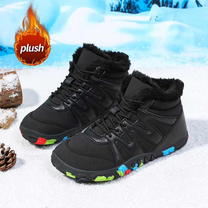 Ženske zimske visoke cipele s pet prstiju, planinarske, topla podstava, vodootporne, lagane, protuklizne, ublažavanje udara