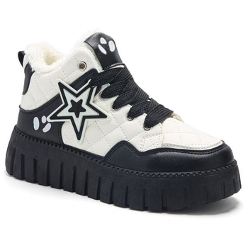 Ženske visoke tenisice od PU, gumena potplat, okrugli vrh, slip-on