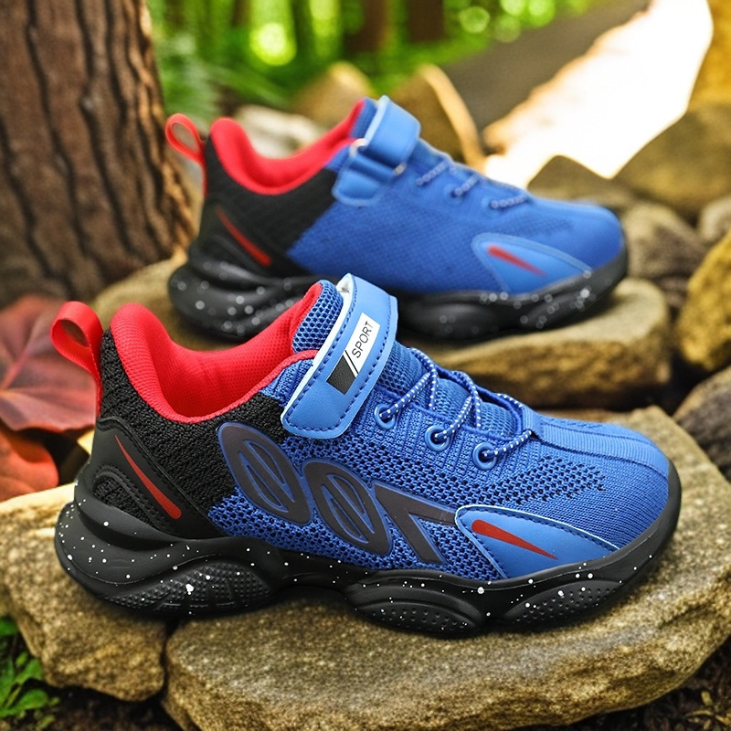 Dječje tenisice za trčanje s mrežastim gornjim dijelom – prozračne, lagane, EVA potplat, zatvaranje na Velcro