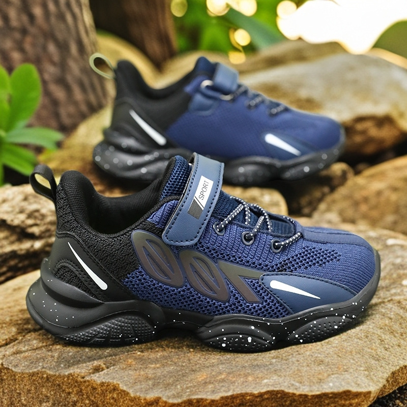 Dječje tenisice za trčanje s mrežastim gornjim dijelom – prozračne, lagane, EVA potplat, zatvaranje na Velcro