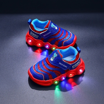 Svjetleće dječje sportske tenisice za uzrast 4–6 godina, gornji dio od umjetne kože, prozračne, lagane, protuklizne, đon PVC