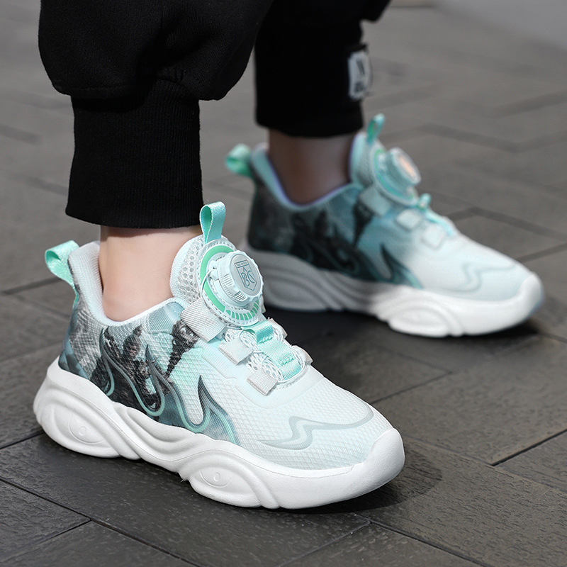 Tenisice za dječake: mrežasti gornji dio, prozračnost, lagane, EVA potplat, zatvaranje okretanjem gumba