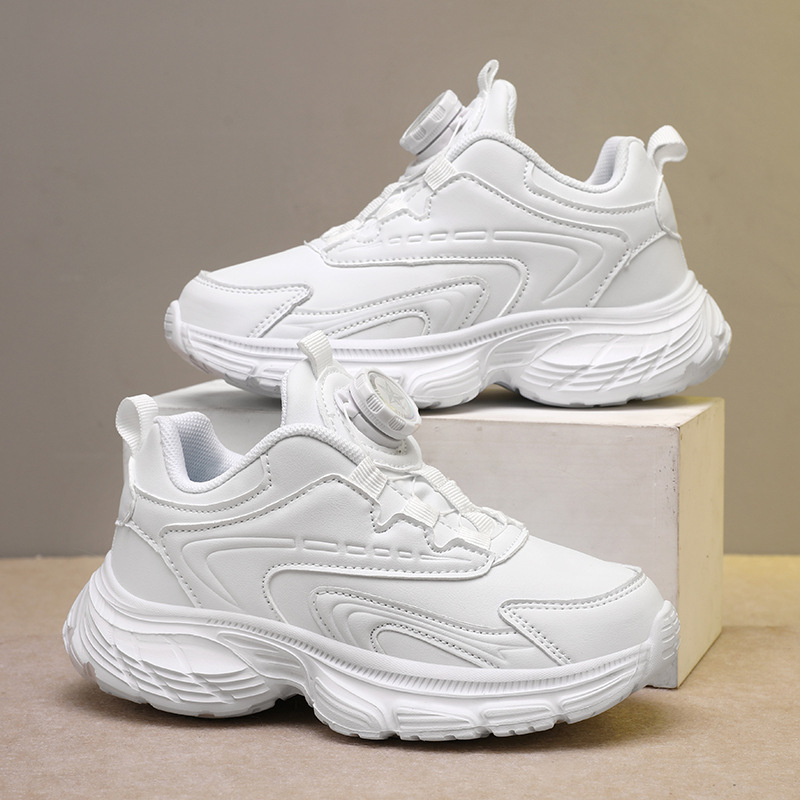 Dječje tenisice za trčanje, unisex; gornji dio od sintetičke kože, EVA potplat; vodootporne, lake, protuklizne; zatvaranje rotirajućom kopčom; za dobnu skupinu 1–16 godina