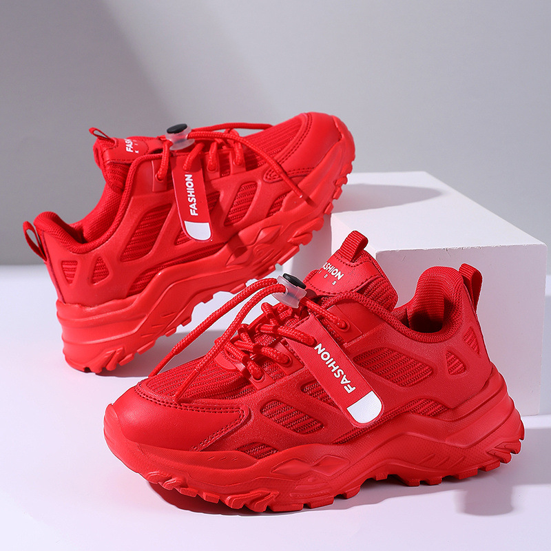 Dječje tenisice za trčanje s mrežastim gornjim dijelom, prozračan, vodootporan i protuklizne, EVA đon, unisex, proljeće 2024 izdanje