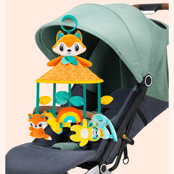 Плюшена висяща играчка за бебета 0–3 г с звънче за количка и креватче