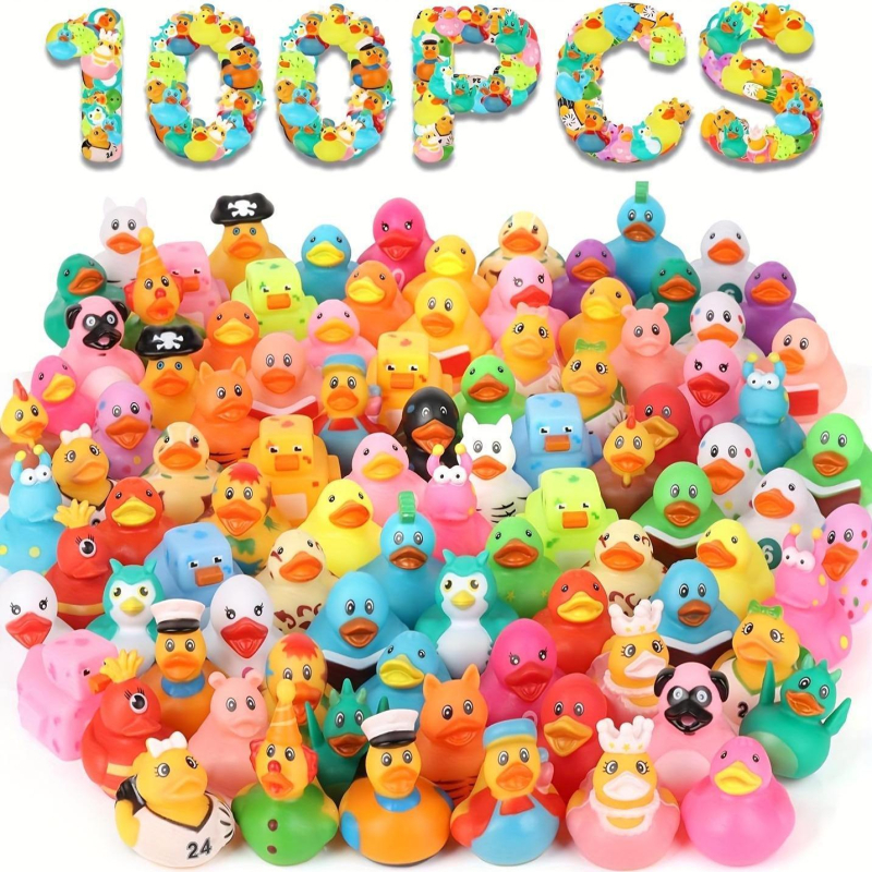 Kúpeľná hračka kačka – pískajúca plávajúca gumová kačka, materiál: smaltové lepidlo, zvuková hračka na vode, vek 14+